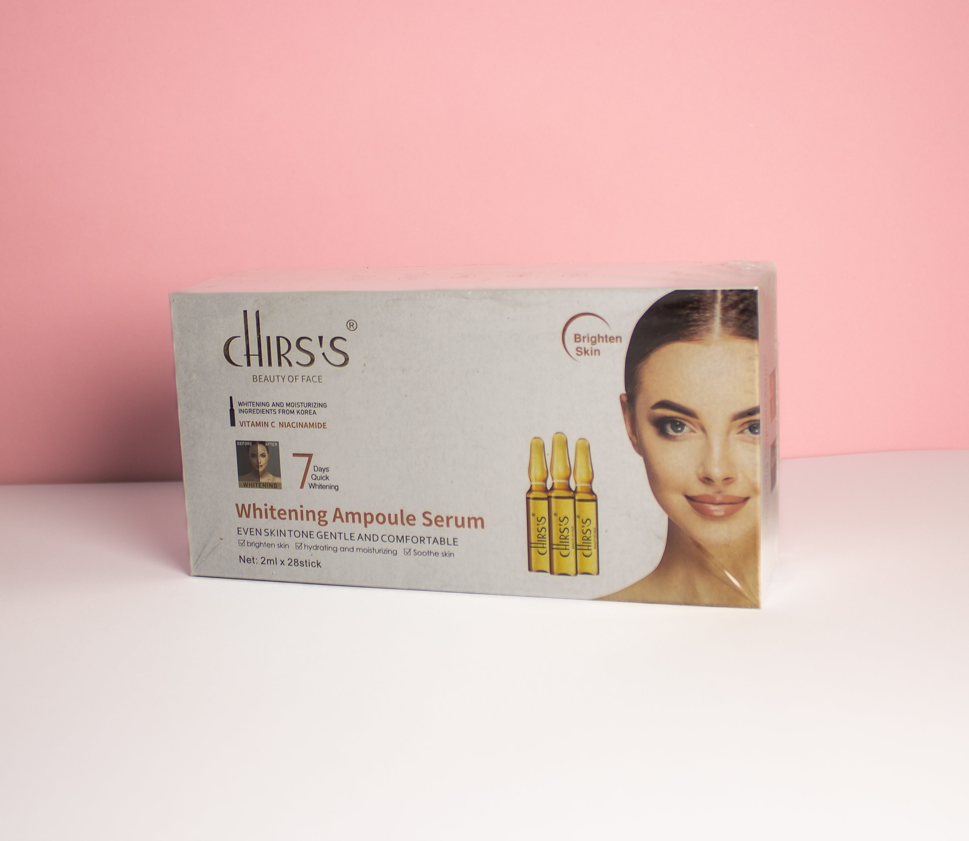 Whitening Ampoule Serum – 7 Days Quick Whitening (28 Sticks)